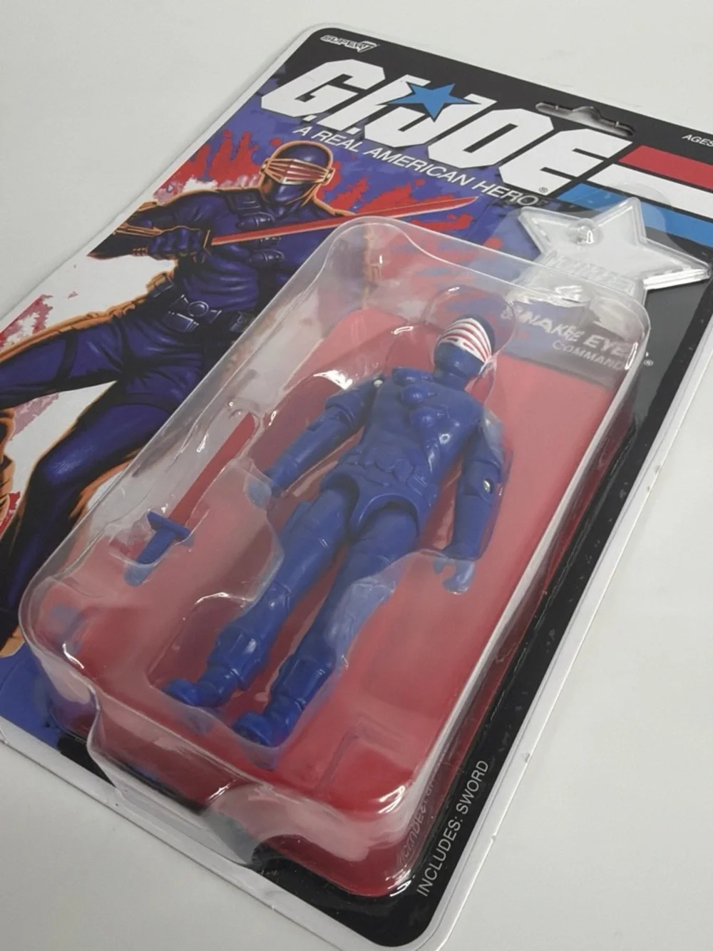 Super7 G.I. Joe ReAction+ Snake Eyes 250th Anniversary Figure